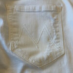 White mother jeans